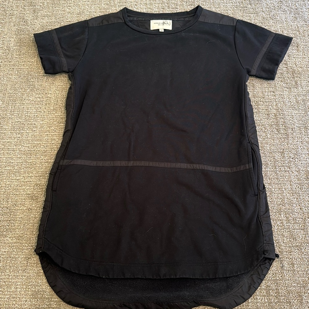 Black T-shirt dress
